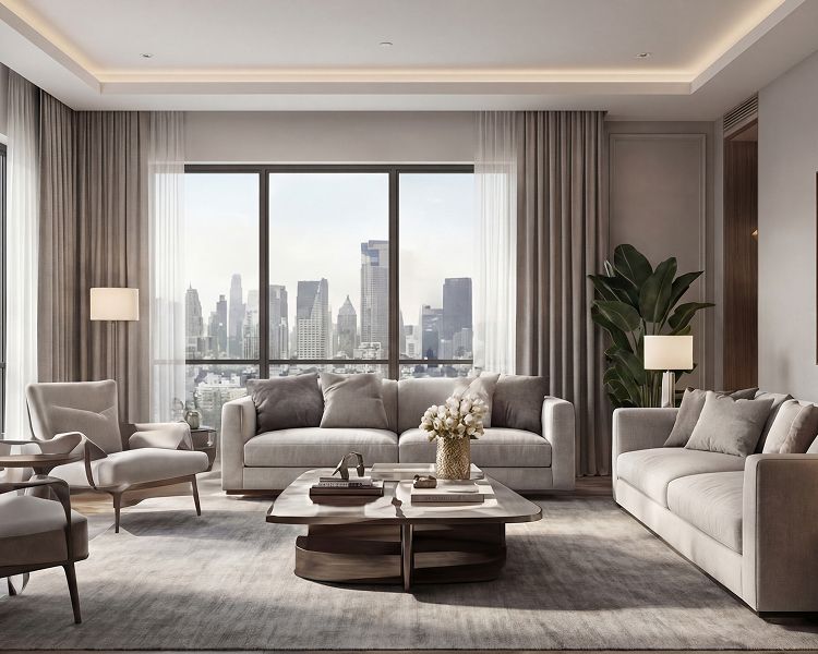 Elegant interior living room